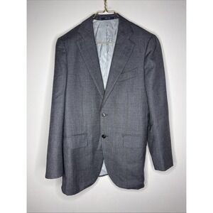 Suit Supply La Spalla E Thomas Wool & Cashmere Grey 2 Button Sportcoat Blazer 48